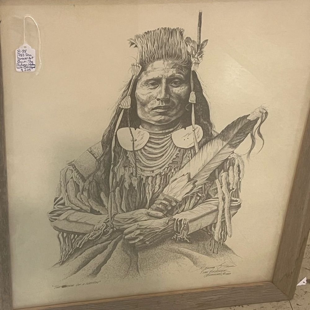 Native American Chief Sketch Art